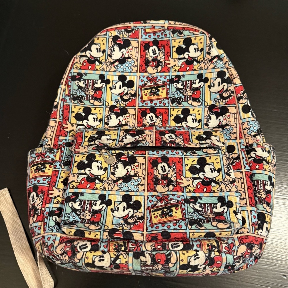 Disney Mickey Mouse Patterned Backpack - image 1